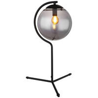 TISCHLEUCHTE - Schwarz, Basics, Glas/Metall (35/50cm) - Globo