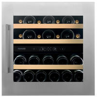 WEINKÜHLSCHRANK DVS-25.65DSS  - Edelstahlfarben, Basics, Glas/Holz (59/59,6/57,1cm)