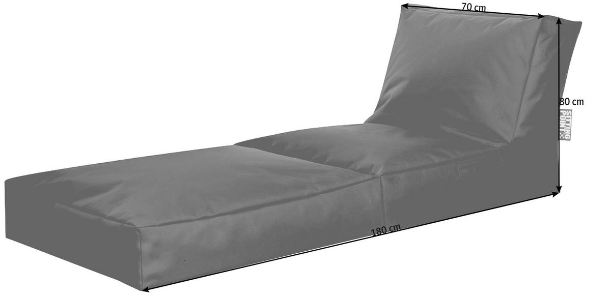 SITZSACK 300 l  - Anthrazit, Design, Textil (70/80/90cm)