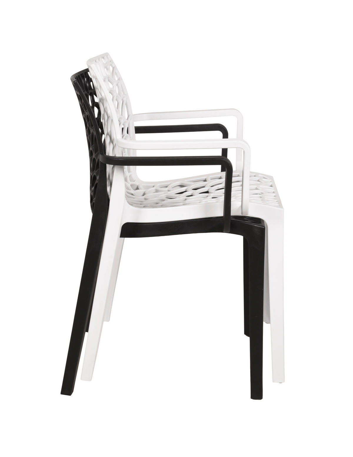 GARTENSTUHL-SET Weiß  - Weiß, MODERN, Kunststoff (58/81/52cm) - Gardenson