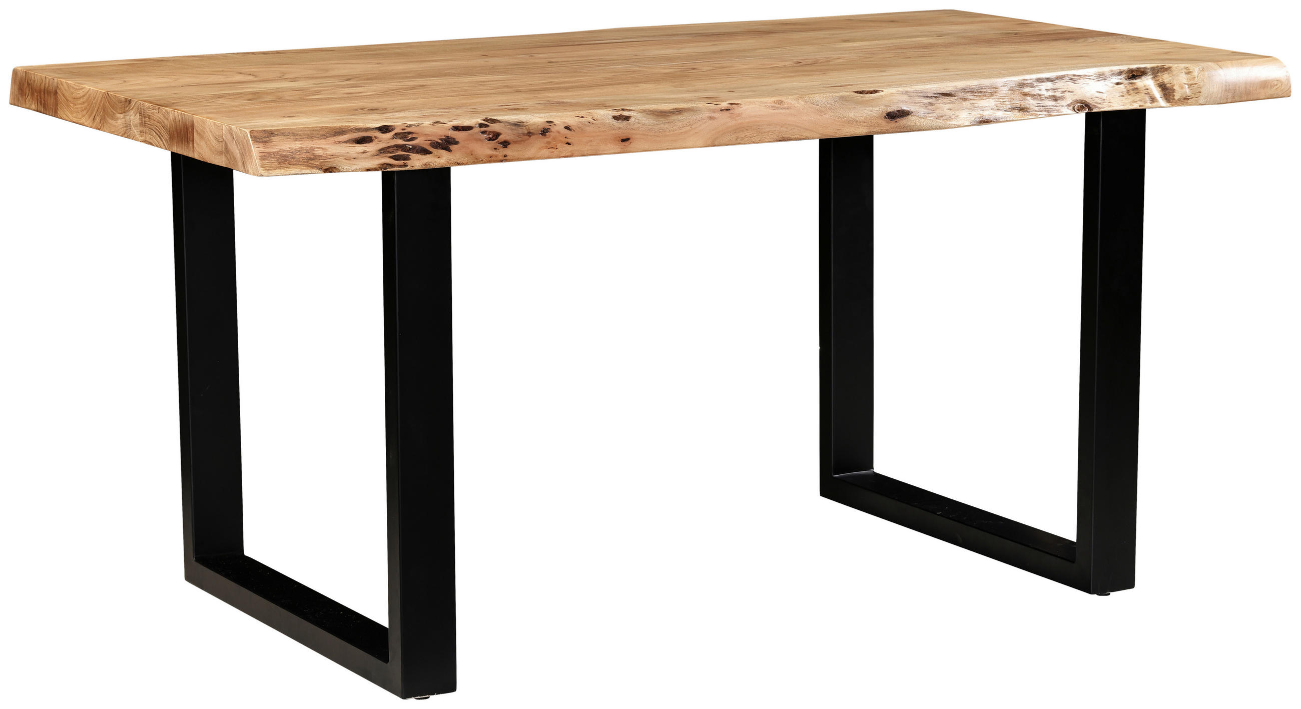 STOL ZA BLAGOVAONICU  crna, boje bagrema  drvo, metal      - boje bagrema/crna, Moderno, drvo/metal (160/90/76cm) - MID.YOU