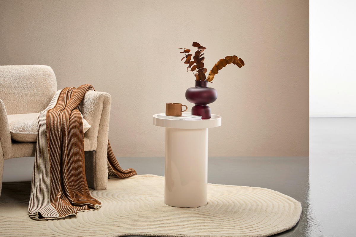 BEISTELLTISCH 40/40/50,5 cm Kaschmir rund  - Kaschmir, Design, Holzwerkstoff (40/40/50,5cm) - Novel