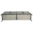 SIDEBOARD WABI  in 180/81/40 cm  - Hellgrau/Schwarz, Design, Holz/Holzwerkstoff (180/81/40cm) - Xora