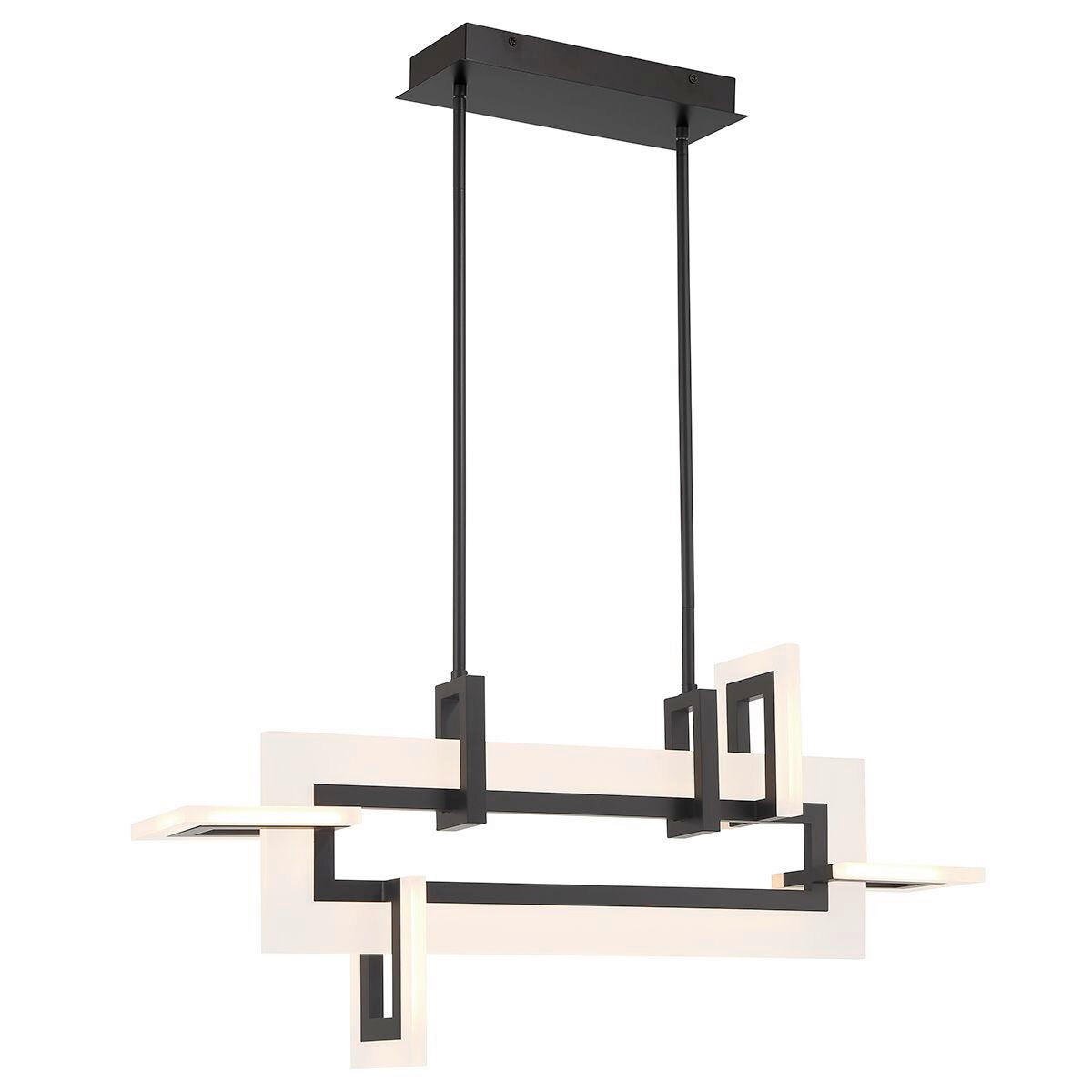 LED-HÄNGELEUCHTE Eurofase 84/47,5/14 cm   - Schwarz, Design, Kunststoff/Metall (84/47,5/14cm) - Elstead Lighting