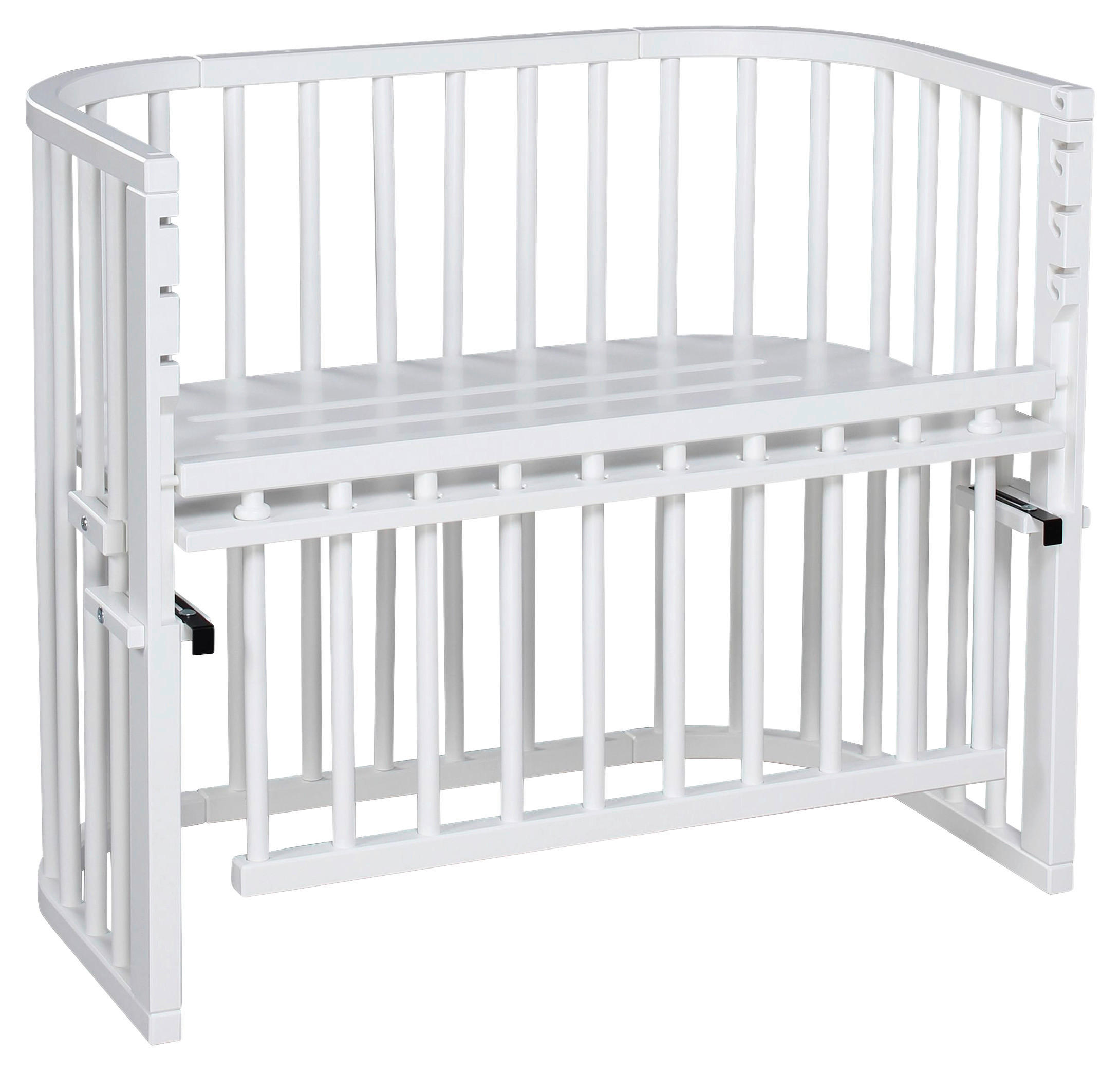 BEISTELLBETT MAXI COMFORT PLUS 96/56,5/79 cm - Weiß, Basics, Holz (96/56,5/79cm) - Babybay