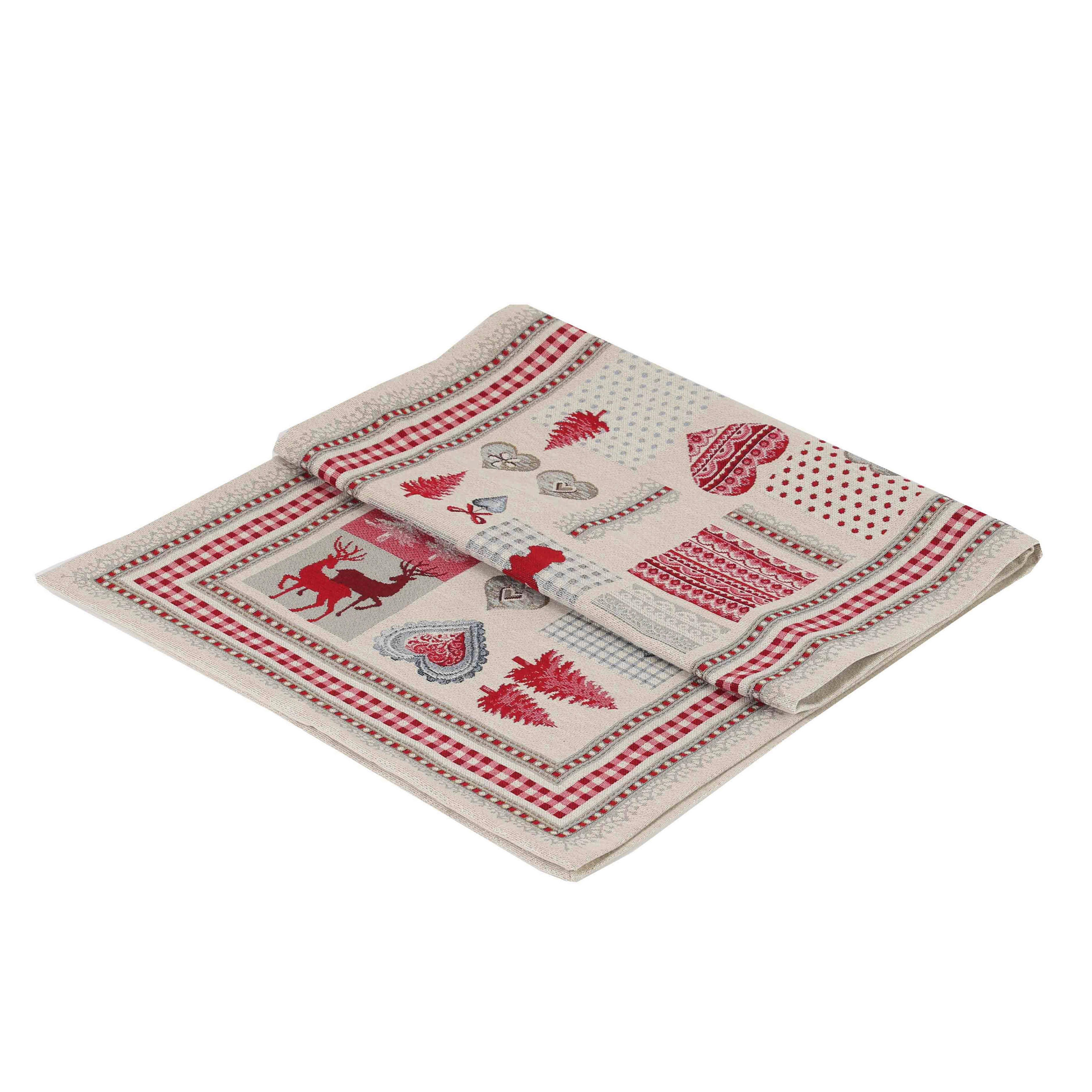 NADSTOLNJAK 40/140 cm   NOEL FROST  - višebojna, Osnovno, tekstil (40/140cm) - X-Mas