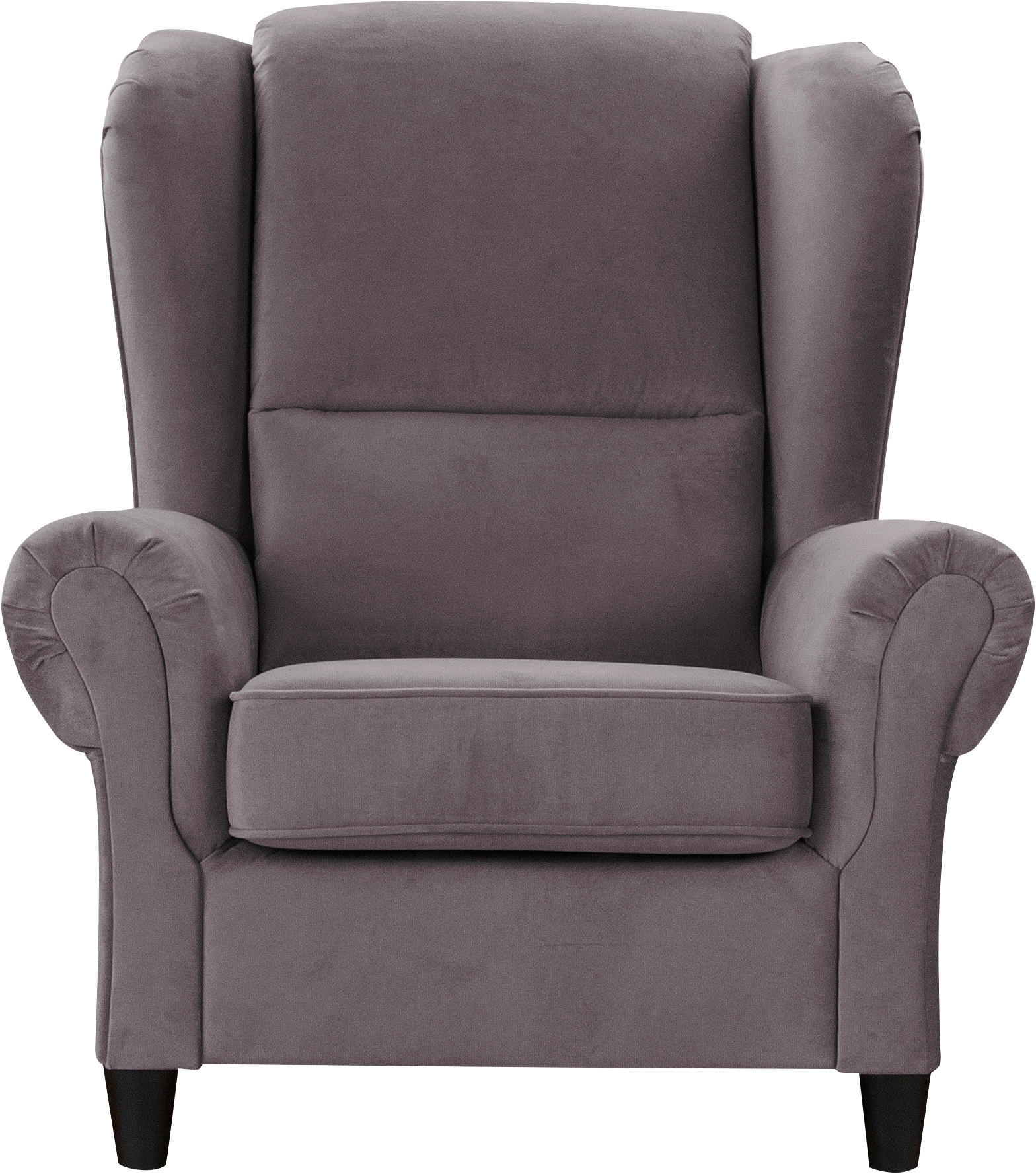 Thumbnail - Mid.you Ohrensessel, Dunkelgrau, Textil, 94x112x92 cm, Made in EU, Wohnzimmer, Sessel, Ohrensessel