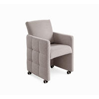 STOLICA S NASLONOM ZA RUKE  cappuccino  drvo, tekstil, drvni materijal      - cappuccino, Moderno, drvni materijal/drvo (64/90/72cm) - Livetastic