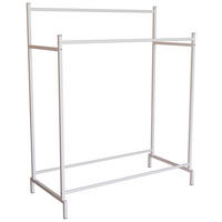 KLEIDERSTÄNDER in Weiß 103/136/52 cm   - Weiß, Design, Metall (103/136/52cm) - MID.YOU