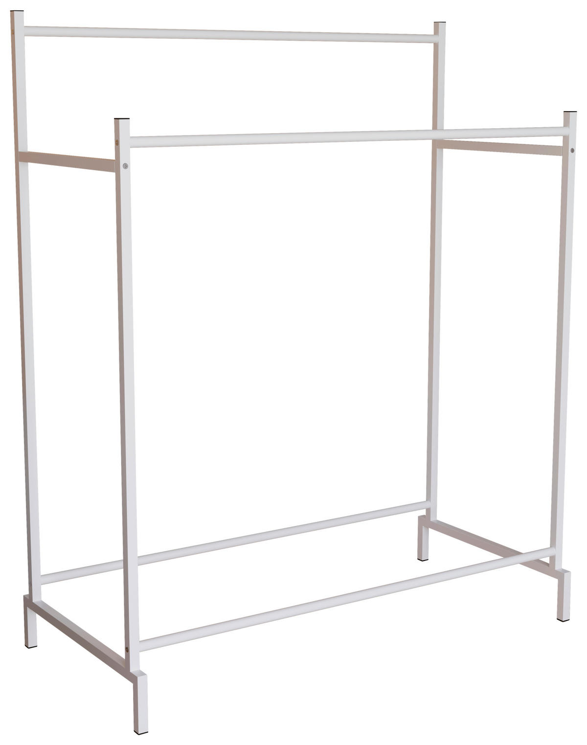 KLEIDERSTÄNDER in Weiß 103/136/52 cm   - Weiß, Design, Metall (103/136/52cm) - MID.YOU