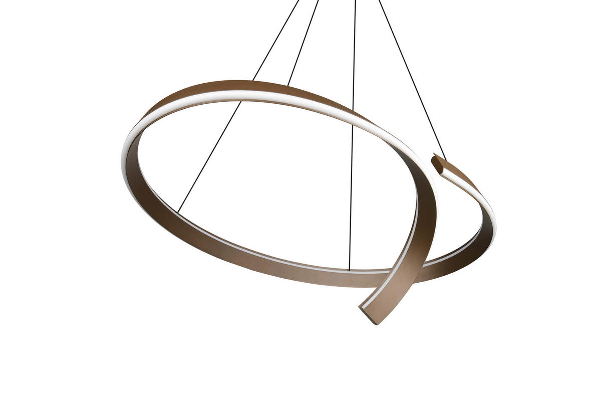 LED-HÄNGELEUCHTE CIRONDA 110/200/68 cm  - Platinfarben, Design, Metall (110/200/68cm) - Cinque