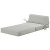SCHLAFSESSEL in Cord Hellgrau  - Hellgrau, Design, Textil/Metall (65/57/81cm) - Livetastic