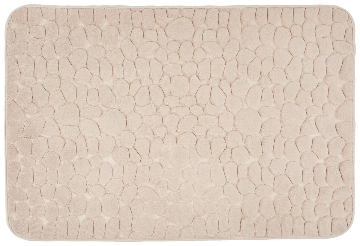 BADEMATTE Taupe 60/90 cm  - Taupe, Trend, Kunststoff/Textil (60/90cm) - Esposa