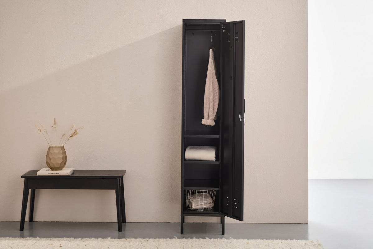 HIGHBOARD  30/185/46 cm  - Schwarz, Design, Metall (30/185/46cm) - MID.YOU
