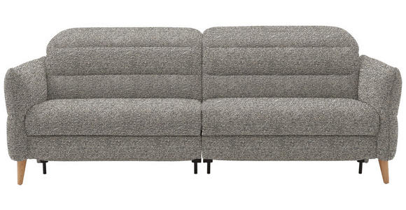2-SITZER-SOFA  in Webstoff Hellbraun  - Hellbraun/Eiche Bianco, Design, Holz/Textil (234-262/85-106/98-112cm) - Dieter Knoll