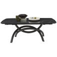 AUSZIEHTISCH in Metall, Keramik 200-294/100/76 cm  - Anthrazit/Schwarz, Design, Keramik/Metall (200-294/100/76cm) - Belluti