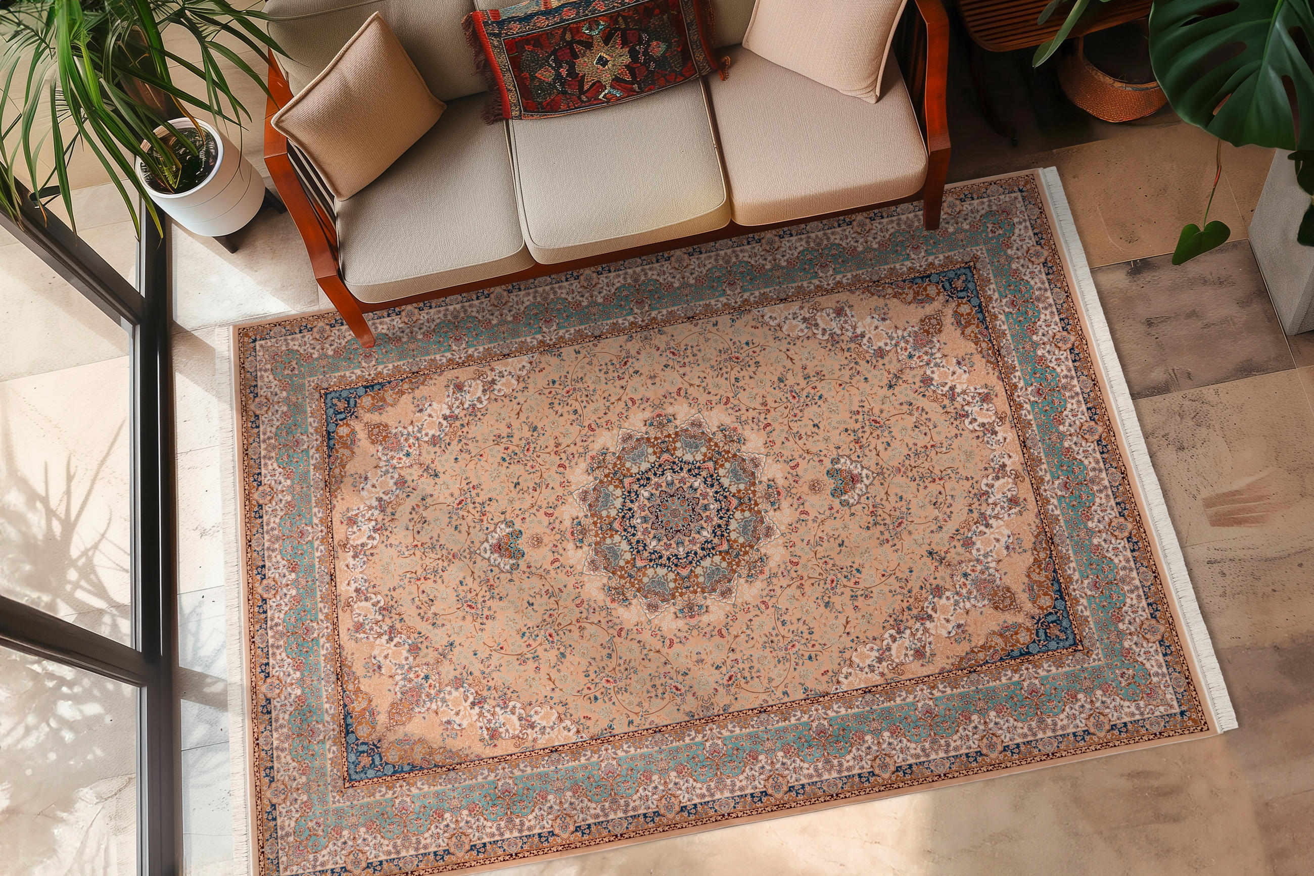 FLACHWEBETEPPICH 80/150 cm My Farah Diba Beige  - Beige, Basics, Textil (80/150cm) - Obsession