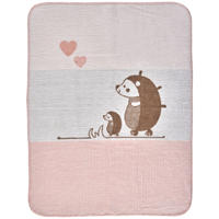 SCHMUSEDECKE MEGGI  75/100 cm  - Weiss/Braun, Basics, Textil (75/100cm) - Patinio