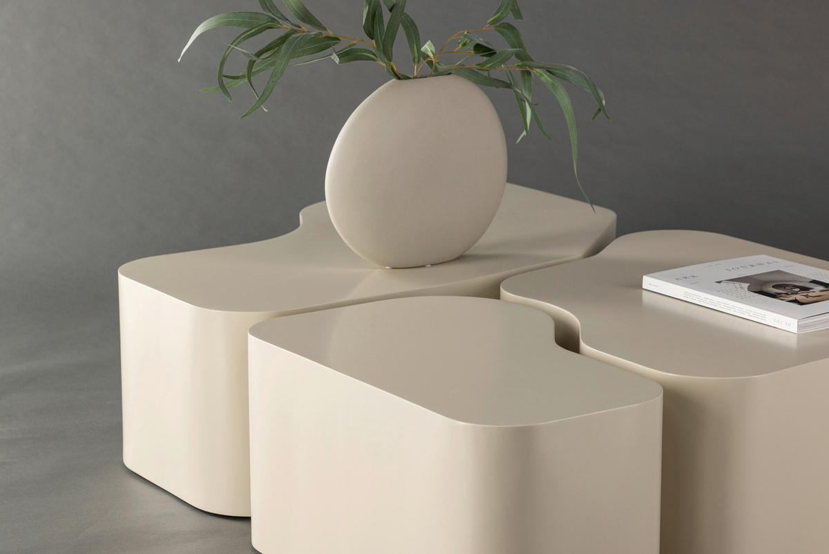 SOFFBORD - beige, Design, trämaterial (92/70/30cm) - Livetastic