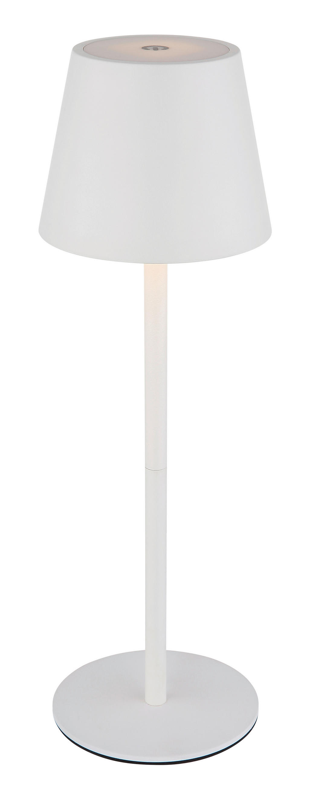 AKKU-TISCHLEUCHTE - Weiss, Design, Kunststoff/Metall (10,6/36cm) - Globo