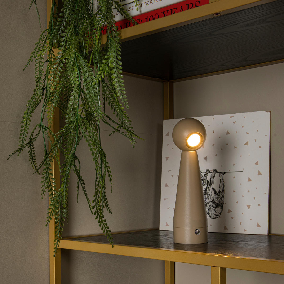 AKKU-TISCHLEUCHTE IPSOS 6/6/22 cm  - Blau, Design, Metall (6/6/22cm) - Lucide