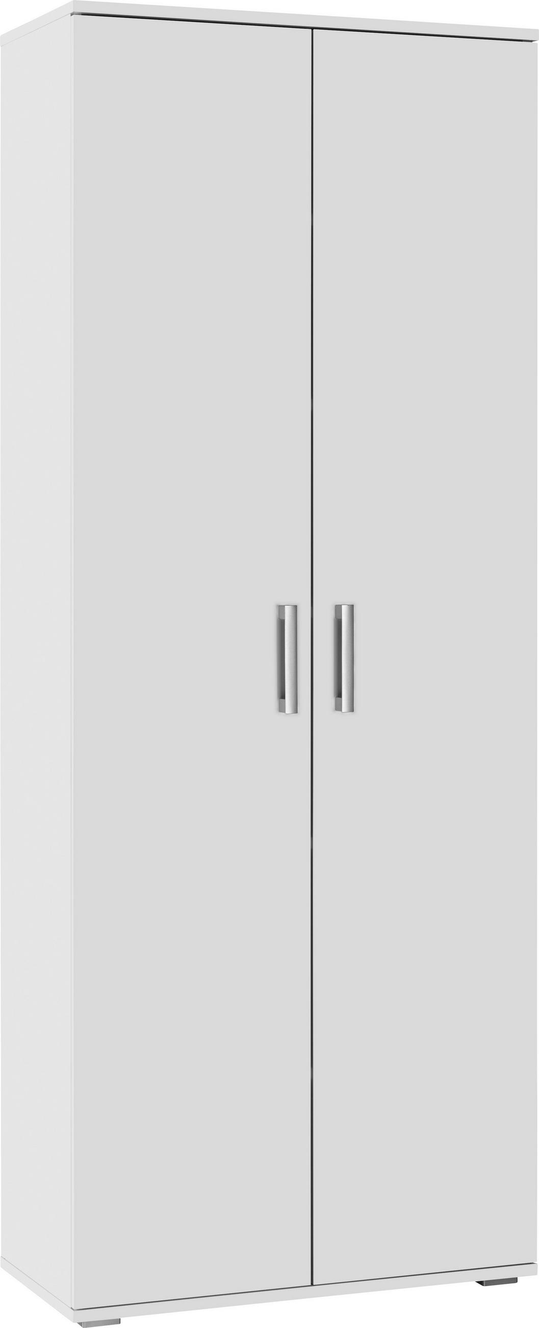 ORMAR VIŠENAMJENSKI bijela  - bijela/boje aluminija, Design, drvni materijal/plastika (70/179/34cm) - Carryhome