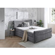 BOXSPRINGBETT 180/200 cm  in Grau  - Chromfarben/Grau, KONVENTIONELL, Textil/Metall (180/200cm) - Esposa