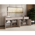 SIDEBOARD  220/80/40 cm 4 Schublade(n)  - Kaschmir/Silberfarben, Design, Holzwerkstoff/Kunststoff (220/80/40cm) - Xora