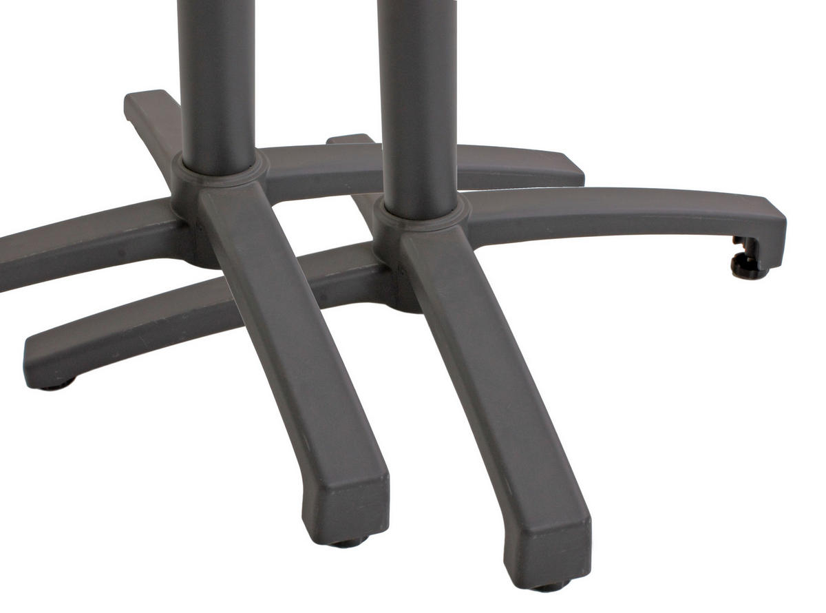 GARTENSET Aluminium  - Anthrazit/Schwarz, Basics, Metall (55/88/63cm) - Gardenson