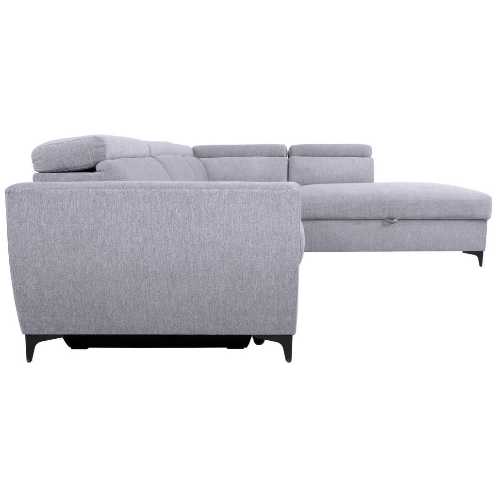Thumbnail - Carryhome Ecksofa, Grau, Textil, 5-Sitzer, Ottomane rechts, L-Form, 255x217 cm, Wohnzimmer, Sofas & Couches, Wohnlandsch...