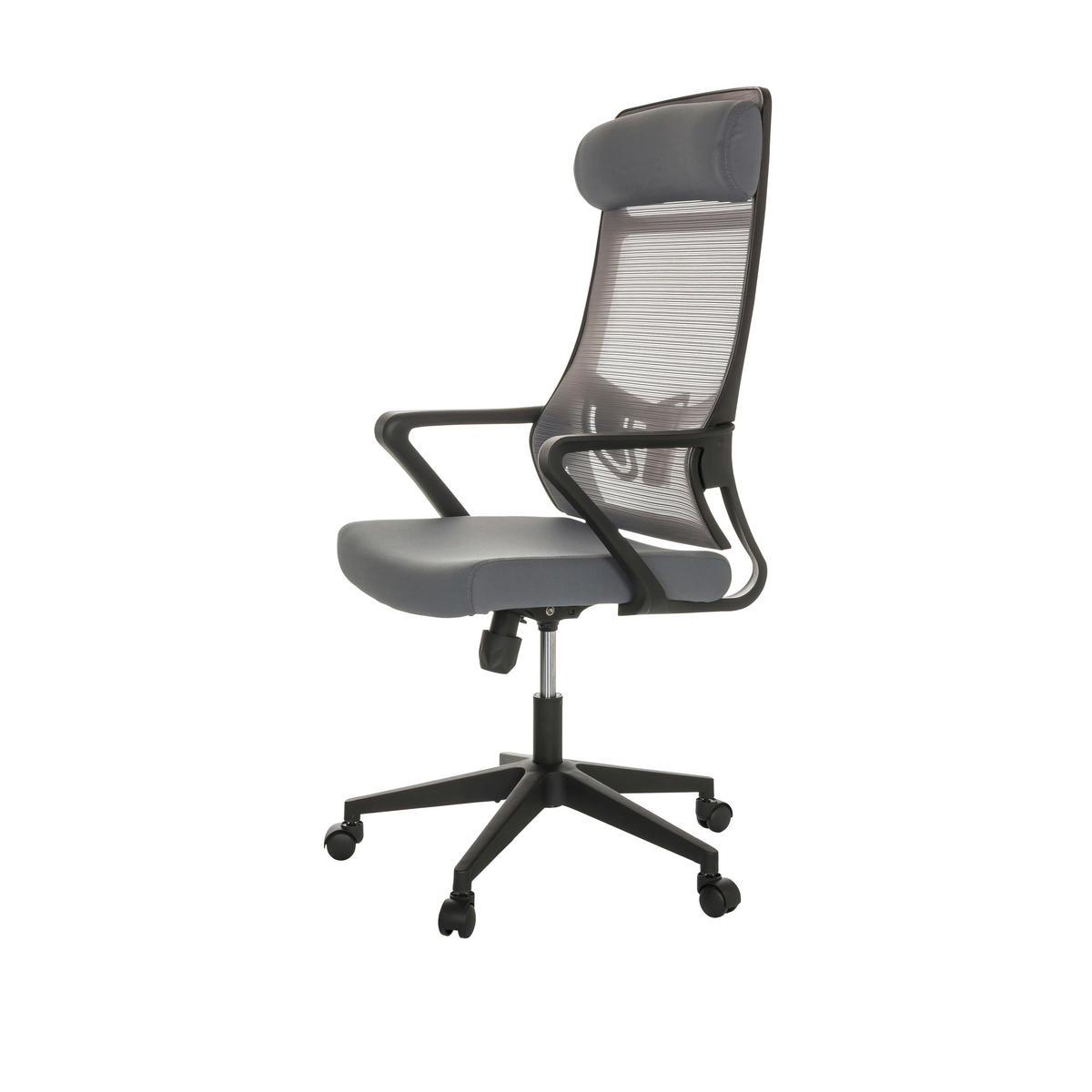 SNURRSTOL  i grå  - svart/grå, Basics, textil/plast (69/122-132/69cm) - MID.YOU