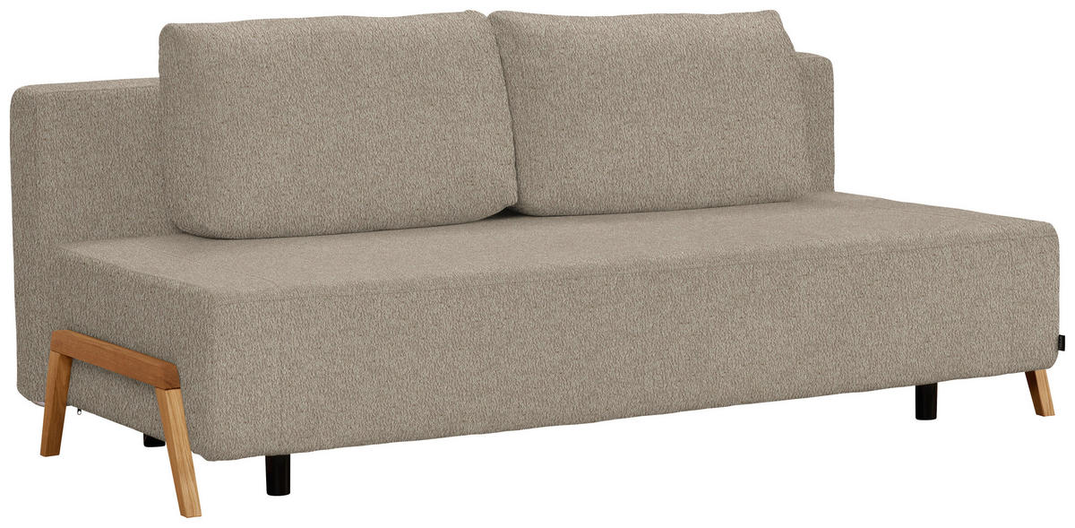 SCHLAFSOFA in Textil Braun  - Naturfarben/Braun, Design, Holz/Textil (211/88/102cm) - Niels Andersson