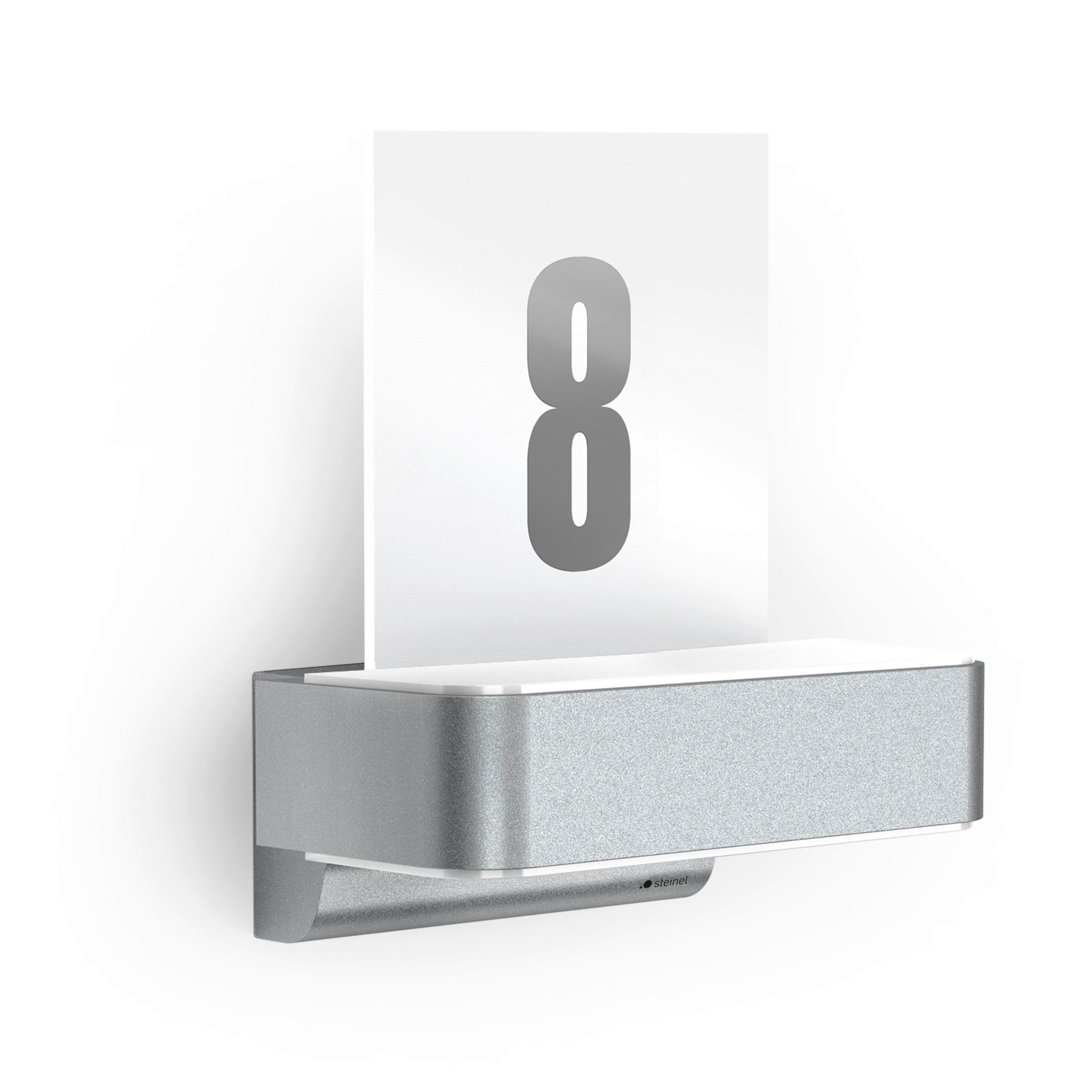 LED-AUßENLEUCHTE 14.6/23/26.1 cm   - Hellgrau, Metall (14.6/23/26.1cm) - Steinel