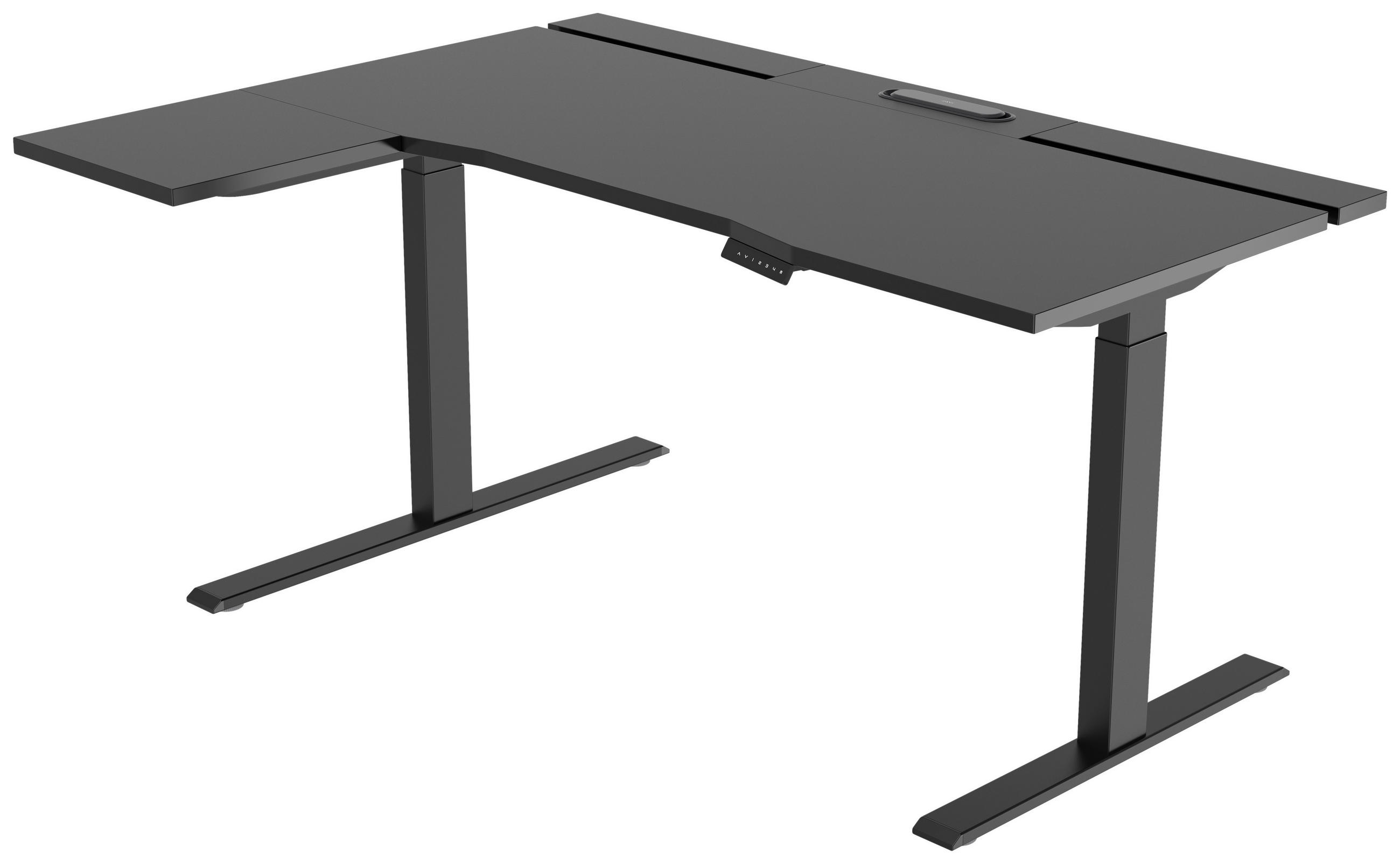 ÍRÓASZTAL  - fekete, Design, műanyag/faalapú anyag (150/76/73-118cm) - Cantus