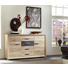 SIDEBOARD Eichefarben, Graphitfarben - Eichefarben/Silberfarben, Design, Holzwerkstoff/Kunststoff (153/87/45cm) - CARRYHOME