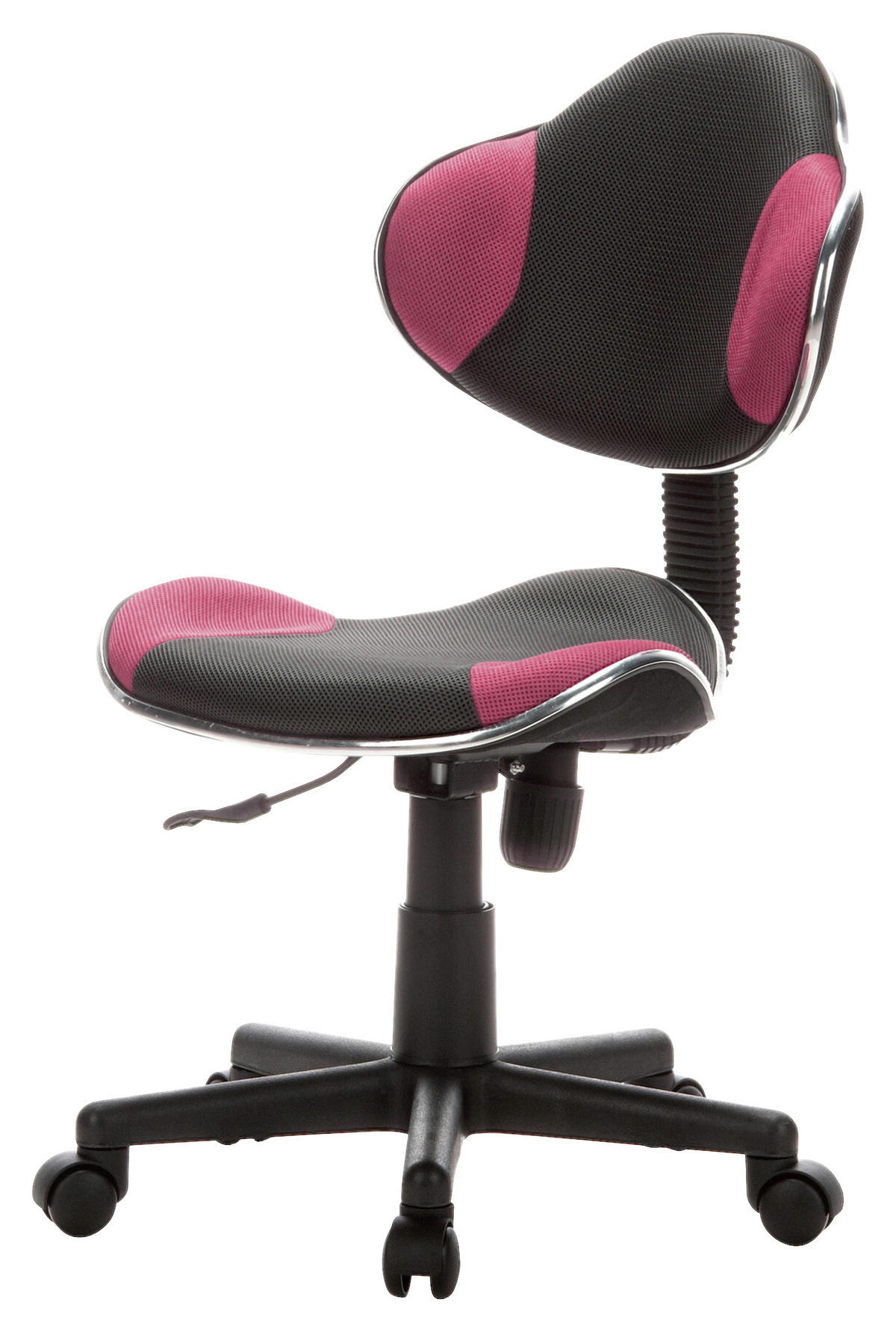 MLADINSKI VRTLJIVI STOL umetna masa siva, pink  - pink/siva, Basics, umetna masa (45/86-101/42cm) - MID.YOU