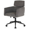 DREHSTUHL Mikrofaser Grau  - Schwarz/Grau, MODERN, Holz/Kunststoff (62/92/100/63cm) - MID.YOU
