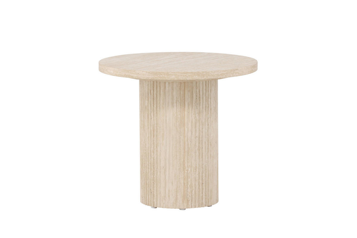 BEISTELLTISCH Pappel Magnolie rund  - Magnolie, MODERN, Holz (50/45cm) - Livetastic