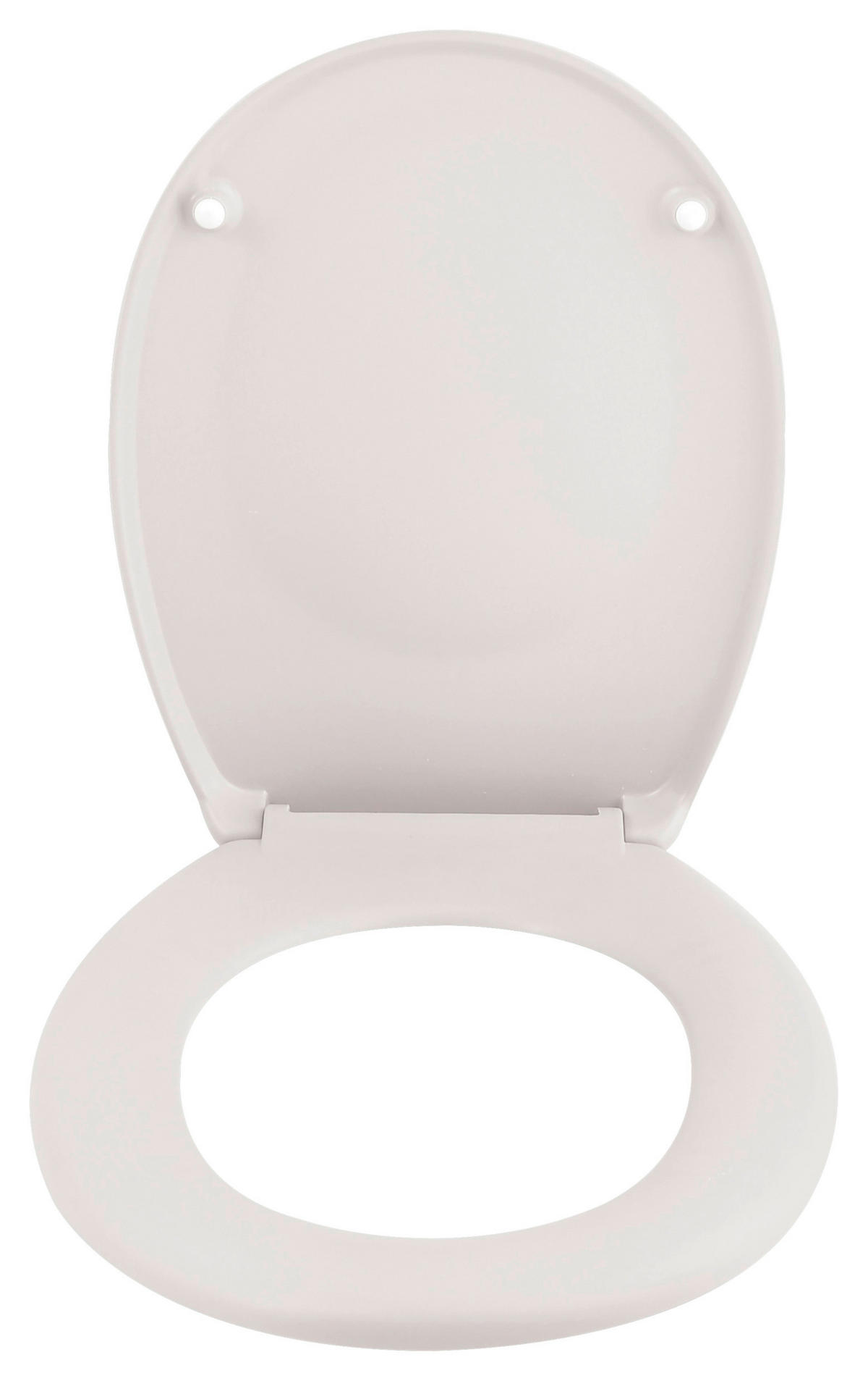 WC-SITZ Weiß  - Weiß, KONVENTIONELL, Kunststoff (37,10/45,5cm) - Spirella