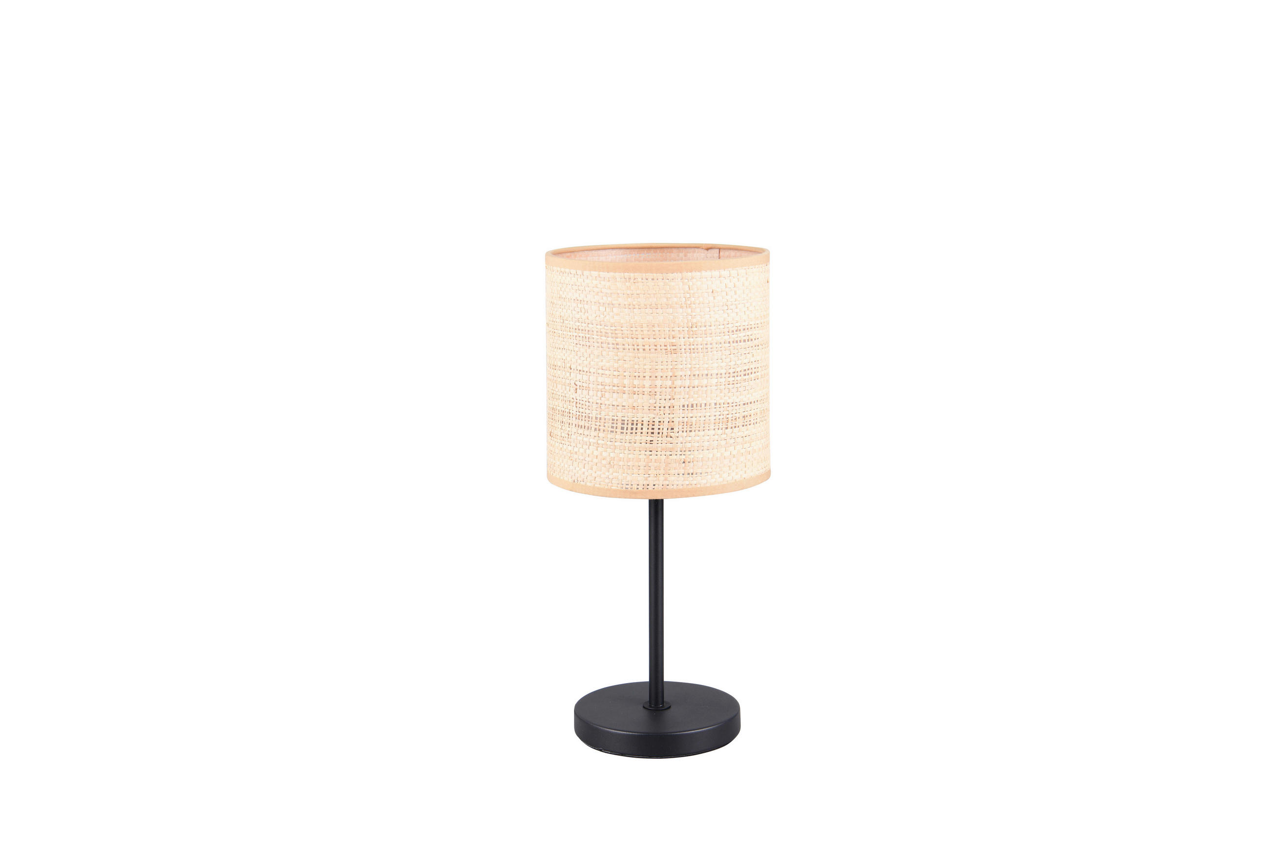 XXXLutz Tischleuchte Schwarz, Natur 37 cm