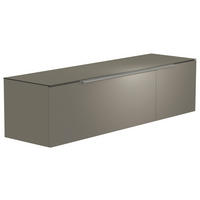 LOWBOARD  in 160/41/45 cm  - Alufarben/Grau, Design, Glas/Holzwerkstoff (160/41/45cm) - Moderano