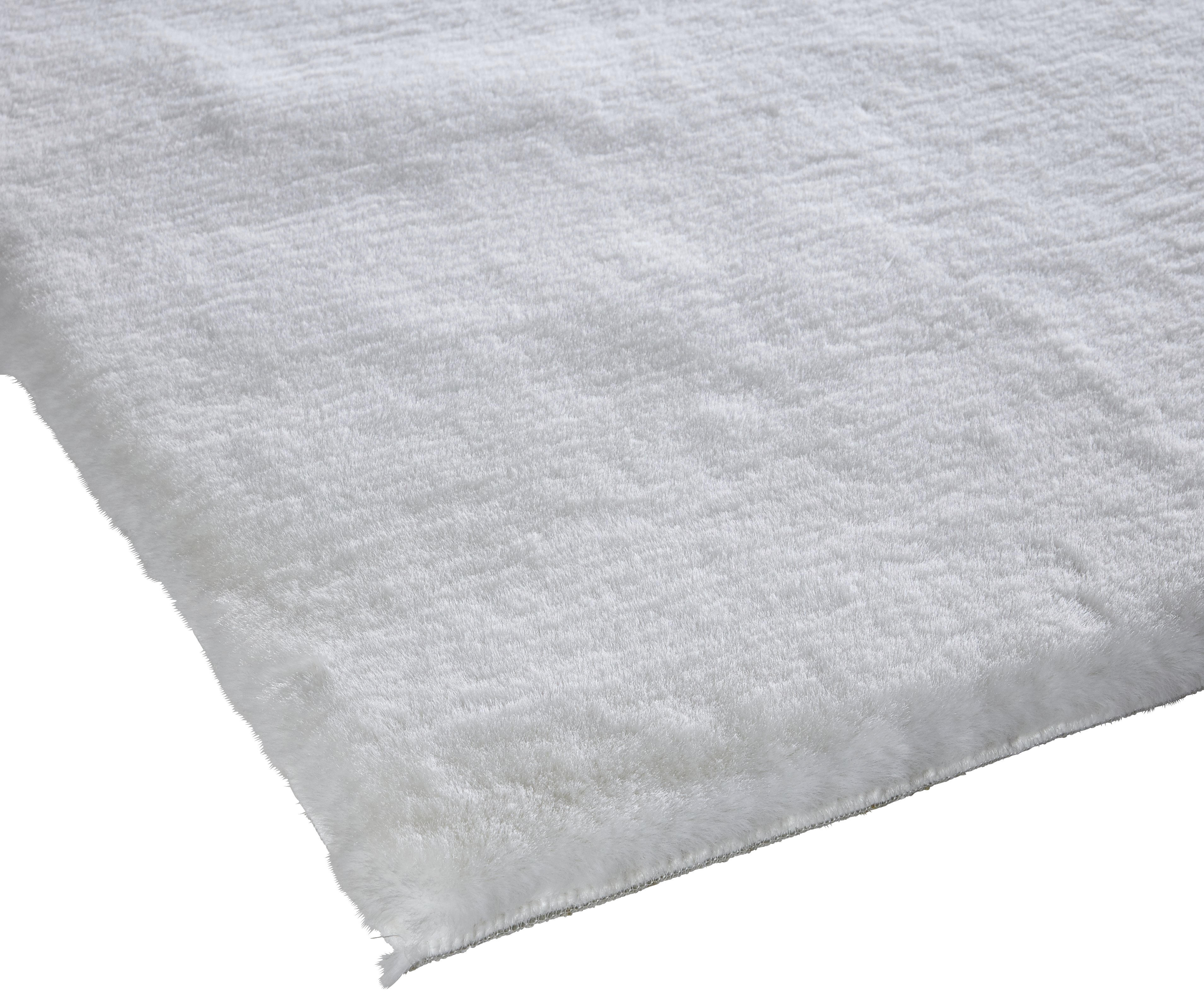 TEPIH VISOKOG FLORA  bijela     - bijela, Konvencionalno, tekstil (70/130cm) - Novel