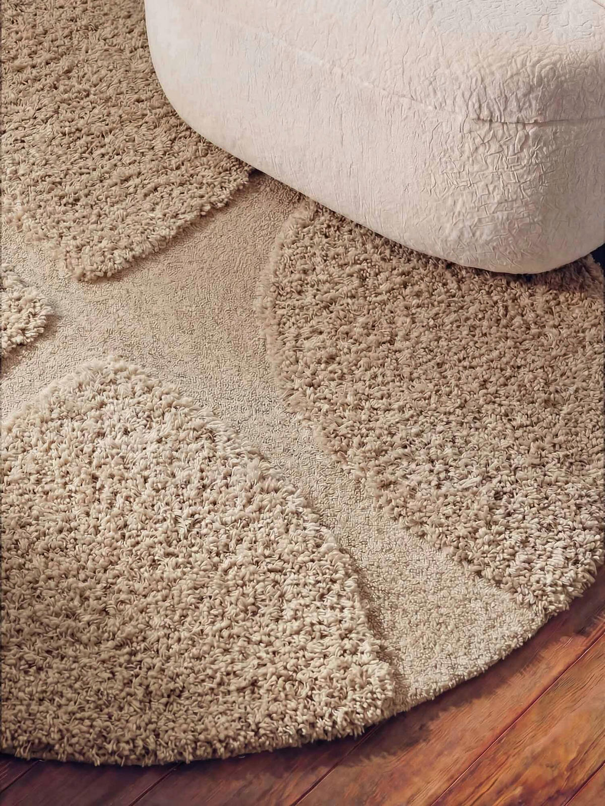 HOCHFLORTEPPICH 200 cm Lambeth Beige rund  - Beige, Basics, Textil (200cm) - Ted Baker