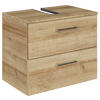 WASCHBECKENUNTERSCHRANK 60/49,8/38,3 cm  - Chromfarben/Hellbraun, KONVENTIONELL, Holzwerkstoff/Metall (60/49,8/38,3cm) - Sadena