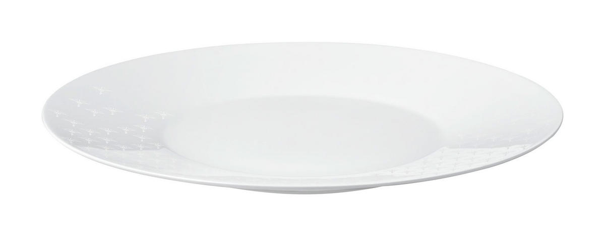 PLATZTELLER Keramik Porzellan  - Weiß, Design, Keramik (33cm) - Joop!