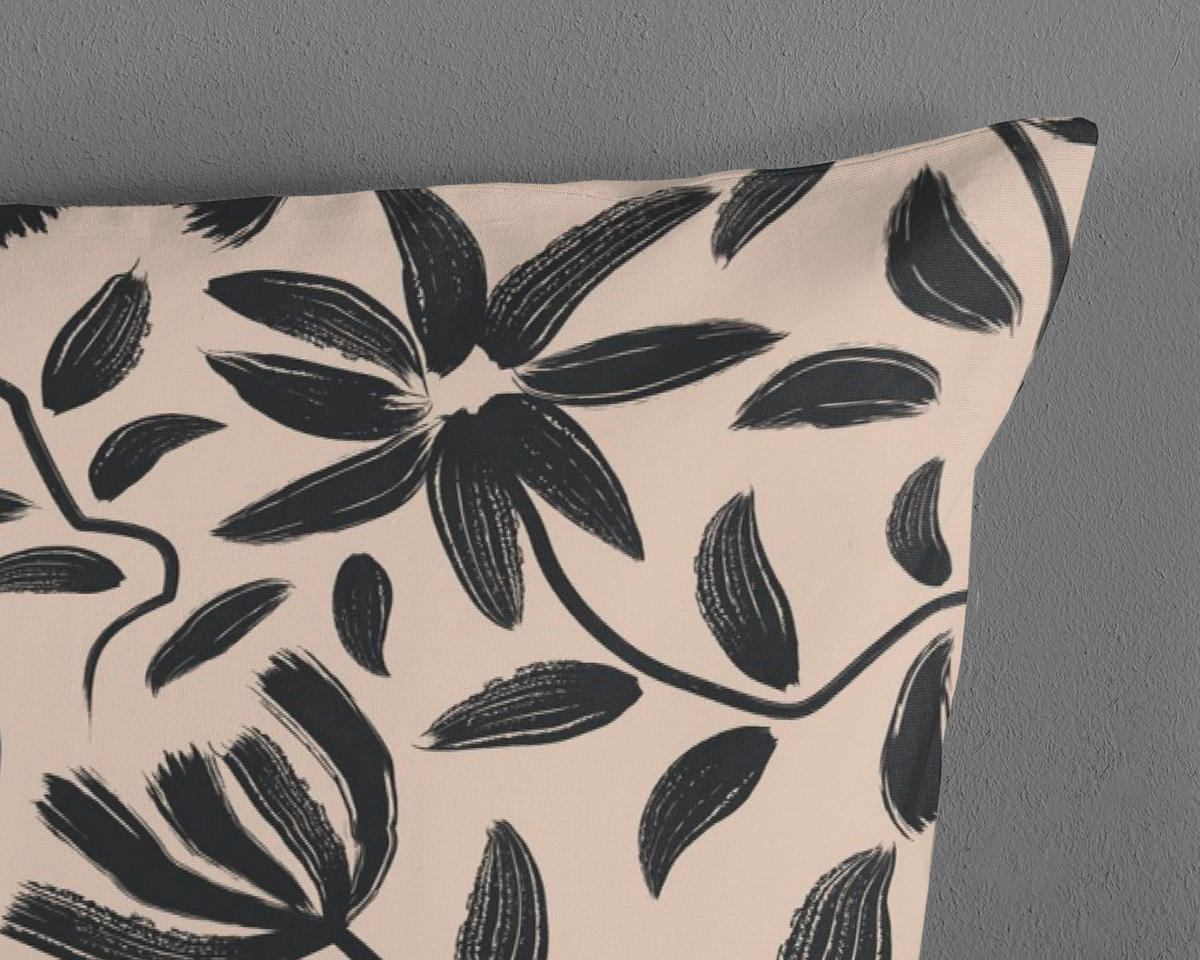 WENDEBETTWÄSCHE Good Morning Renforcé 140/200 cm  - Anthrazit/Creme, Design, Textil (140/200cm)