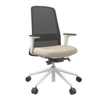 DREHSTUHL Schwarz, Weiß, Beige  - Beige/Schwarz, MODERN, Kunststoff/Textil (70/103-115/70cm)