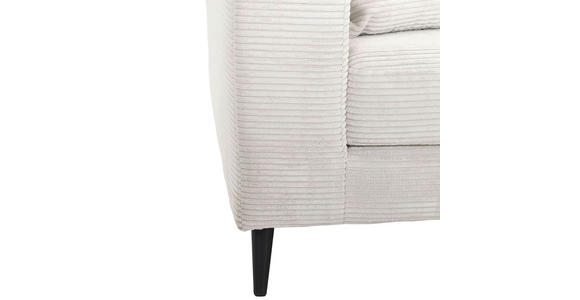 ECKSOFA Naturfarben Cord  - Schwarz/Naturfarben, KONVENTIONELL, Holz/Textil (212/155cm) - Carryhome
