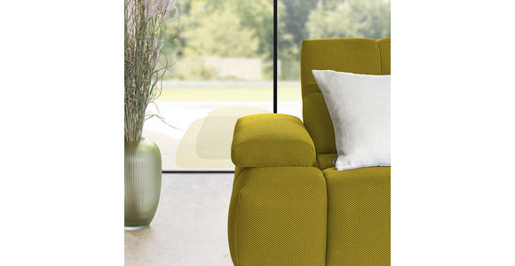ECKSOFA in Struktur Gelb 313/233 cm - Gelb/Schwarz, Design, Kunststoff/Textil (313/233cm) - Emilio Belluti