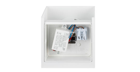 LED-WANDLEUCHTE 10/10/10 cm   - Weiß, Basics, Kunststoff/Metall (10/10/10cm) - Novel